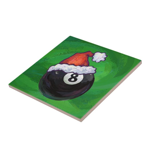 8 Ball Christmas Green Fliese (Seite)