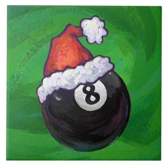 8 Ball Christmas Green Fliese (Vorderseite)