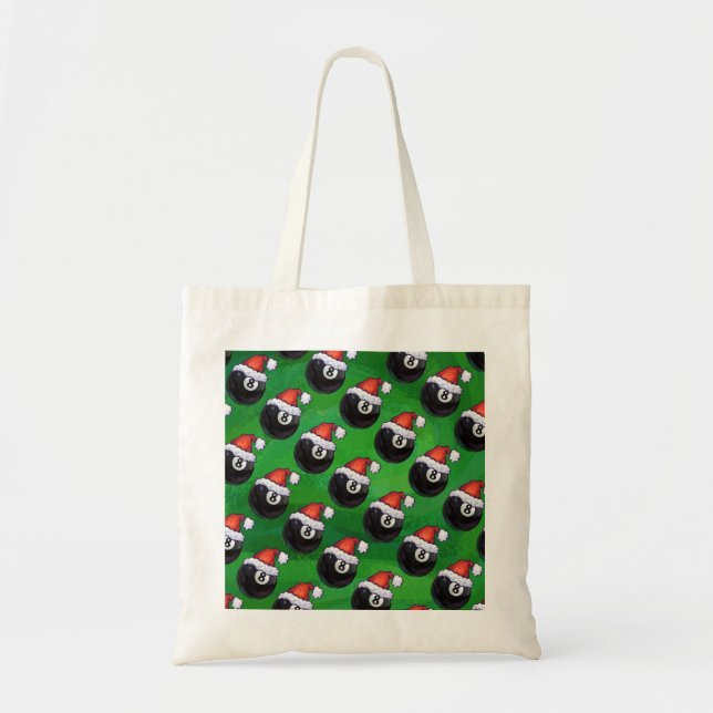 8 Ball Christmas Green Tragetasche (Vorne)