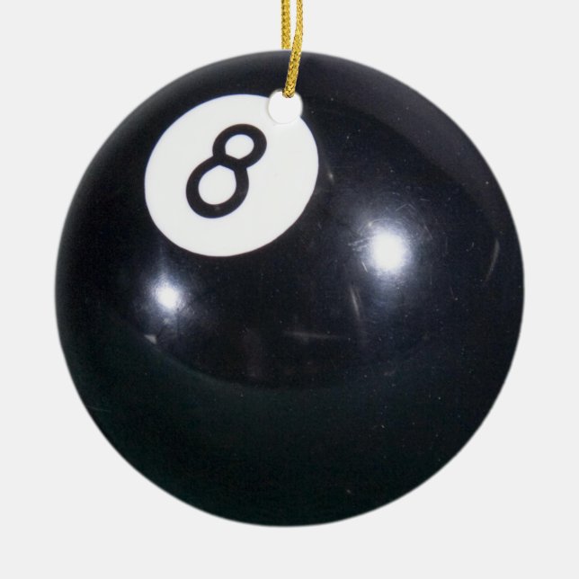 8 BALL CHRISTMAS ORNAMENT BILLIARDS POOL PLAYERS (Vorne)