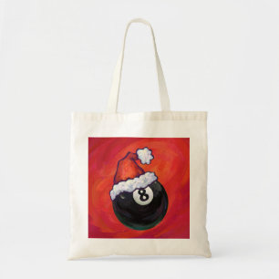 8 Ball Christmas Red Hat Tragetasche