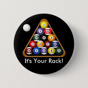 8 Ball Gestellknöpfe Button