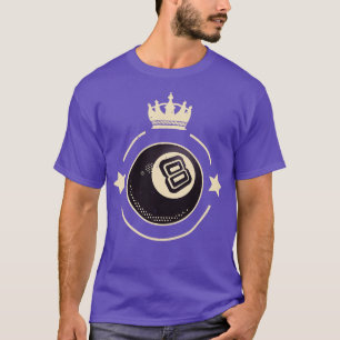 8 Ball King Billiards Retro Snooker T-Shirt
