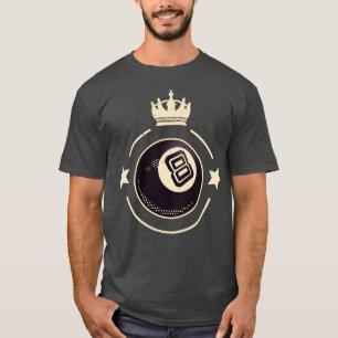 8 Ball King Billiards Retro Snooker T-Shirt