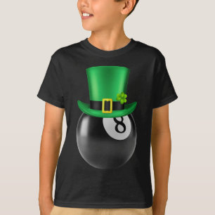 8 Ball Pool Billard Lover St Paddys Day Leprecha T-Shirt