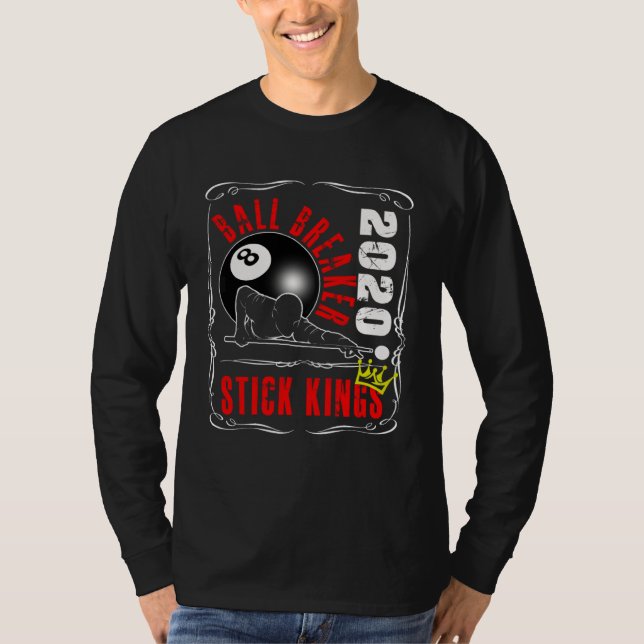 8 Ball Pool Billiards  Stick King Player Tea   1 T-Shirt (Vorderseite)
