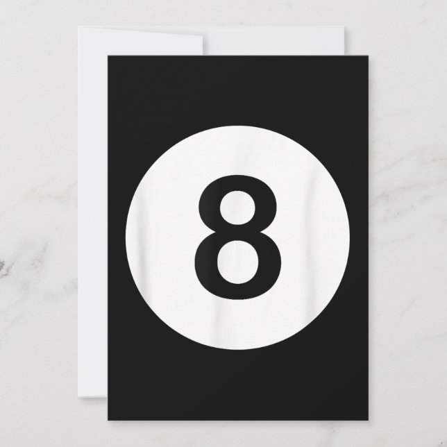 8 Ball Pool Hall T-Shirts, Shark Lover Geschenk Dankeskarte (Vorderseite)