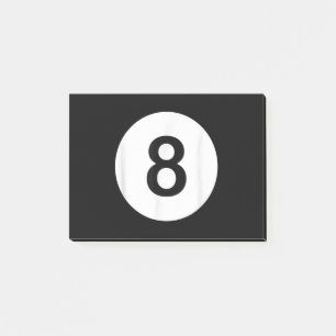 8 Ball Pool Hall T-Shirts, Shark Lover Geschenk Post-it Klebezettel
