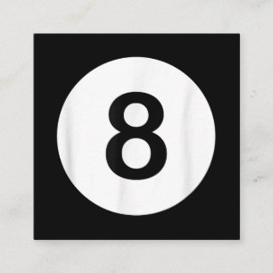 8 Ball Pool Hall T-Shirts, Shark Lover Geschenk Quadratische Visitenkarte
