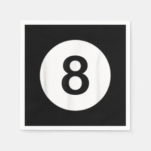 8 Ball Pool Hall T-Shirts, Shark Lover Geschenk Serviette