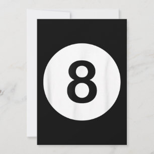 8 Ball Pool Hall Tees, Shark Lover Geschenk Feiertagskarte