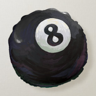 8 Ball Rundes Kissen