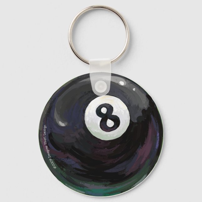 8 Ball Schlüsselanhänger (Vorderseite)