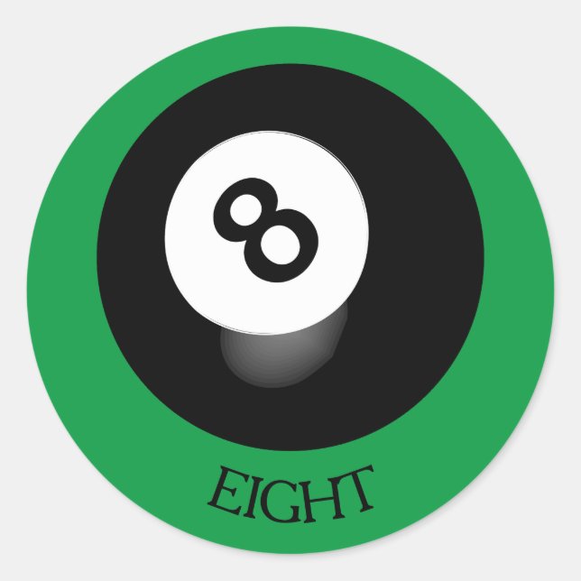 8 Ball Sticker (Vorderseite)