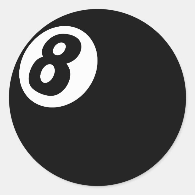 8 Ball Sticker (Vorderseite)