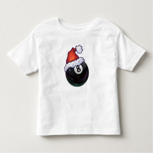 8 Ball-Weihnachten Red Hat Kleinkind T-shirt