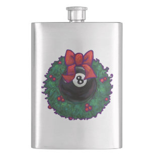 8 Ball Weihnachtsrad Red Flachmann