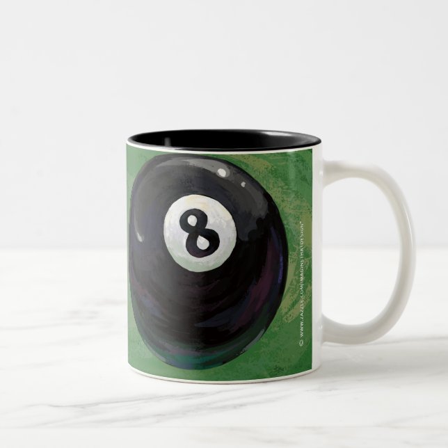 8 Ball Zweifarbige Tasse (Rechts)