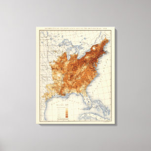 8 Bevölkerung 1850 Leinwanddruck