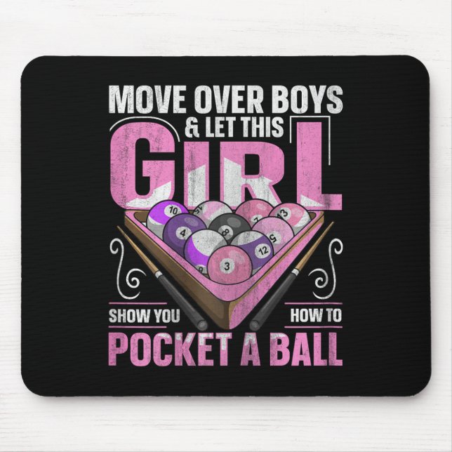 8 Billardangebot für einen Pool-Player Mousepad (Vorne)
