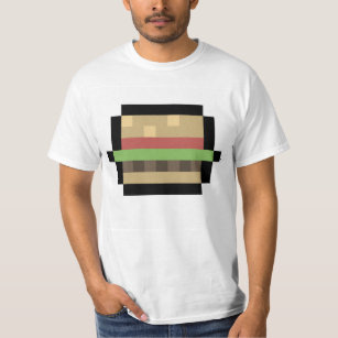 8-Bit Burger Pixel Art T - Shirt