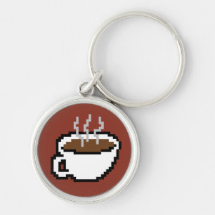 8 Bit Coffee Keychain Schlüsselanhänger