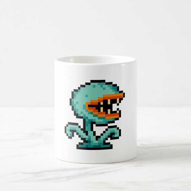 8-bit Flytrap Monster Kaffeetasse (Mittel)