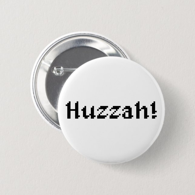 8 Bit Huzzah! Button (Vorne & Hinten)