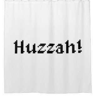 8 Bit Huzzah! Duschvorhang