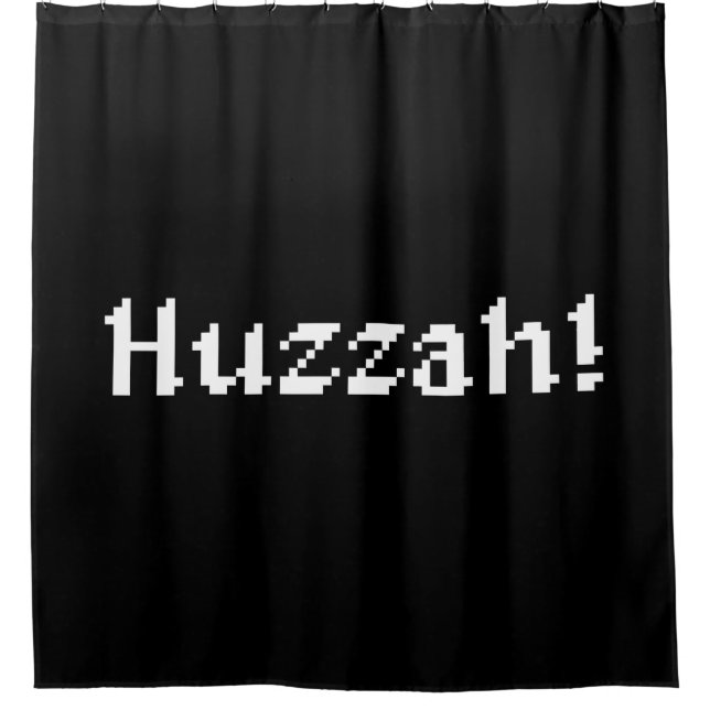 8 Bit Huzzah! Duschvorhang (Vorderseite)