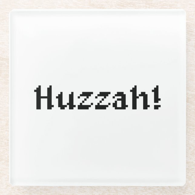 8 Bit Huzzah! Glasuntersetzer (Vorderseite)
