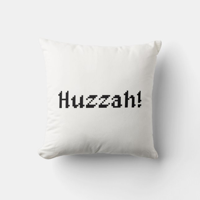 8 Bit Huzzah! Kissen (Vorderseite)