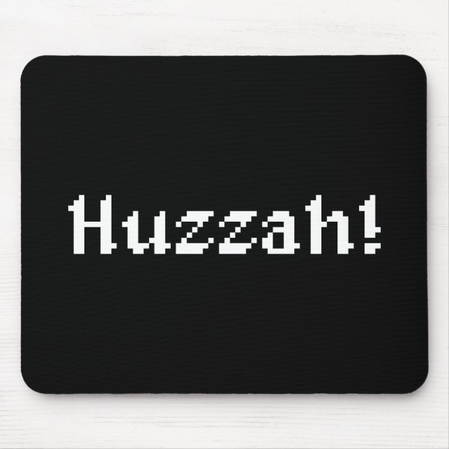 8 Bit Huzzah! Mousepad (Vorne)