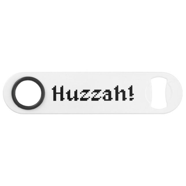 8 Bit Huzzah! Speed Flaschenöffner (Vorderseite (Horizontal))