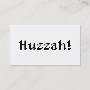 8 Bit Huzzah! Visitenkarte