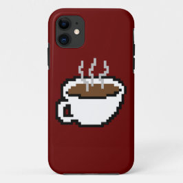 8-Bit-Kaffeegehäuse iPhone 11 Hülle