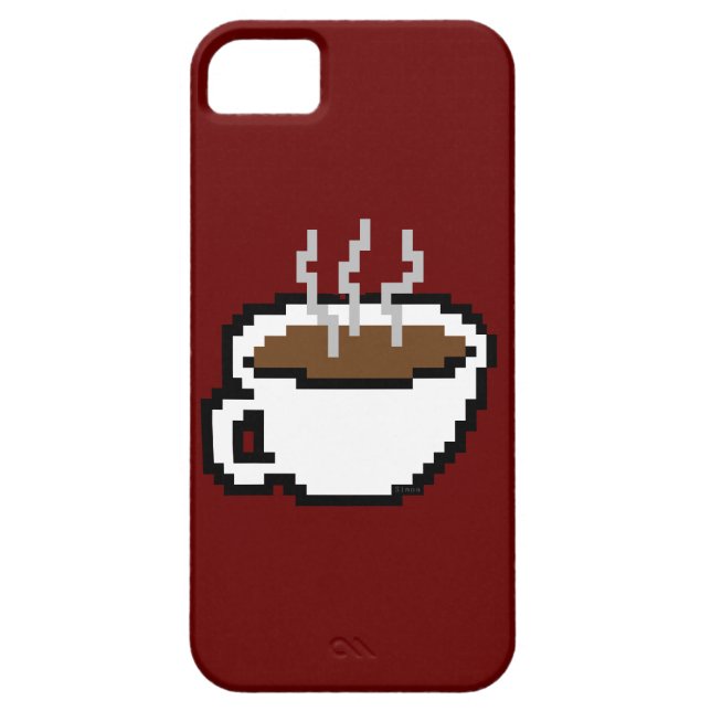 8-Bit-Kaffeegehäuse Case-Mate iPhone Hülle (Rückseite)