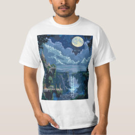 8 Bit Moonlit Castle T-Shirt