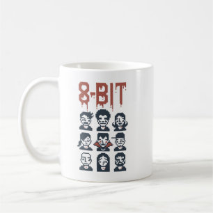 8 Bit nach einem Vampir Kaffeetasse