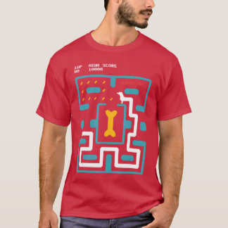 8 Bit Piel Arcade Gaming Dachshund Hund 80er Retro T-Shirt