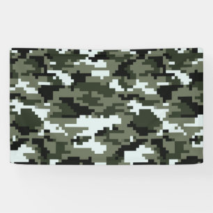 8 Bit Pixel Digital Urban Camouflage / Camouflage Banner