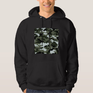 8 Bit Pixel Digital Urban Camouflage / Camouflage Hoodie