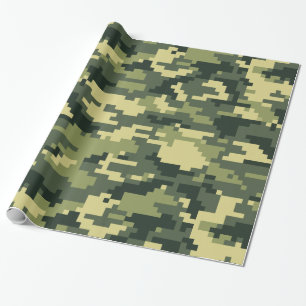 8 Bit-Pixel-Digital-Waldtarnung/-Camouflage Geschenkpapier