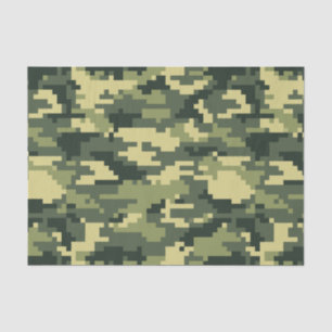 8 Bit-Pixel-Digital-Waldtarnung/-Camouflage Seidenpapier