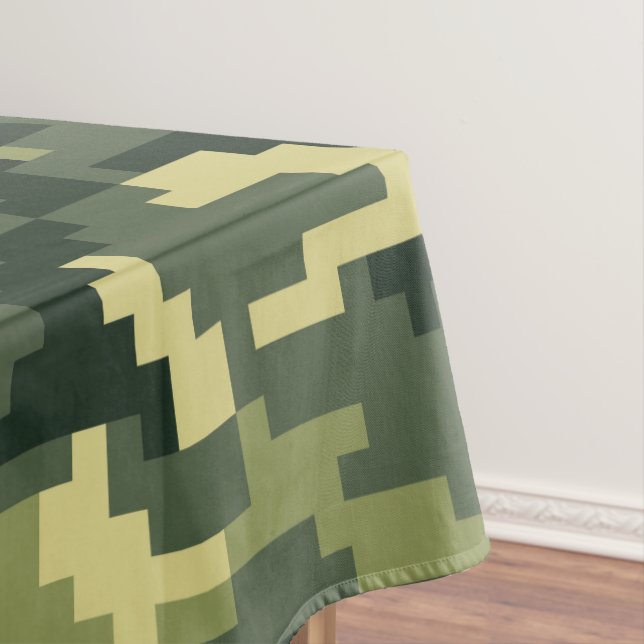 8 Bit-Pixel-Digital-Waldtarnung/-Camouflage Tischdecke (Beispiel)