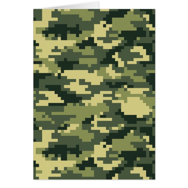 8 Bit Pixel Digital Woodland Camouflage / Camoufla (Vorne)