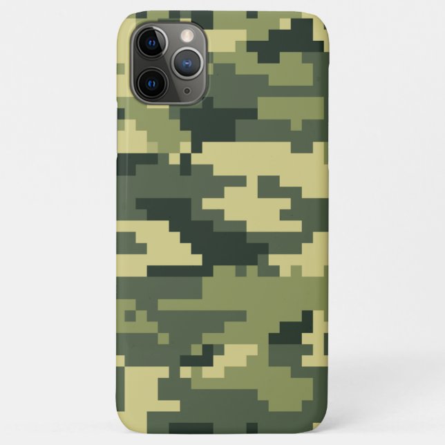 8 Bit Pixel Digital Woodland Camouflage / Camoufla Case-Mate iPhone Hülle (Rückseite)