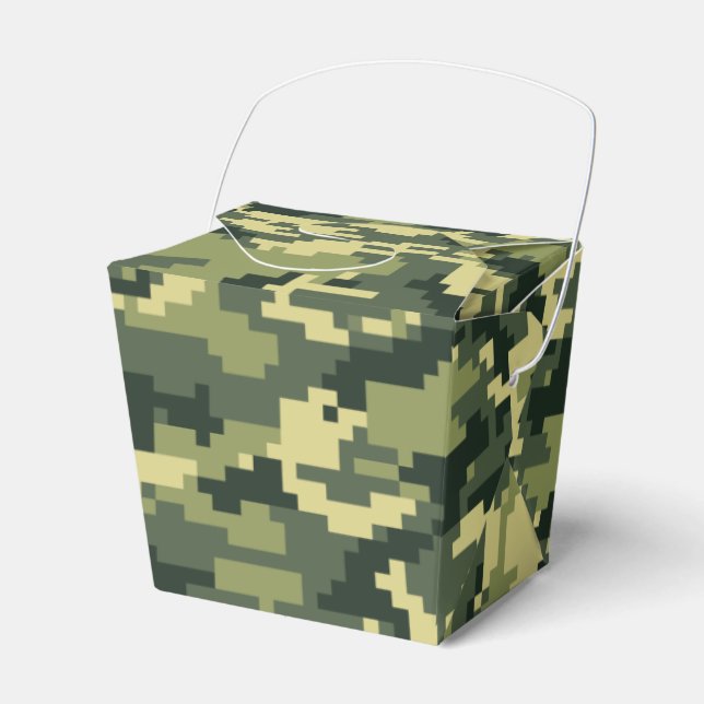 8 Bit Pixel Digital Woodland Camouflage / Camoufla Geschenkschachtel (Vorderseite)