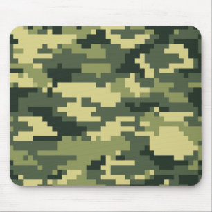 8 Bit Pixel Digital Woodland Camouflage / Camoufla Mousepad