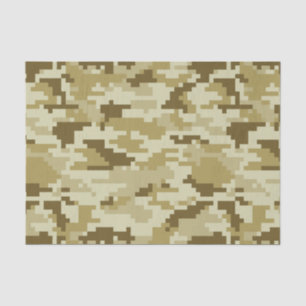 8 Bit Pixel Digital Wüste Camouflage / Camouflage Seidenpapier